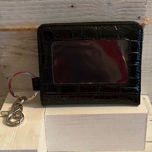 Black Croco Credit Card / ID / Key Fob
